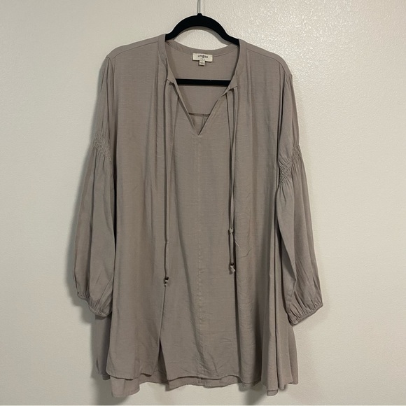 Umgee Ballon Sleeve Oversized Blouse Size Large - Picture 1 of 13